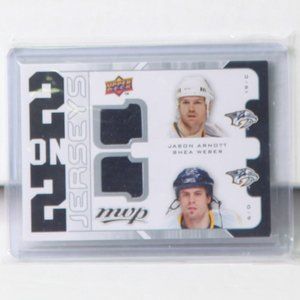 2 on 2 Jerseys MVP Jersey Cards Arnott, Weber, Legwand & Sullivan - Predators